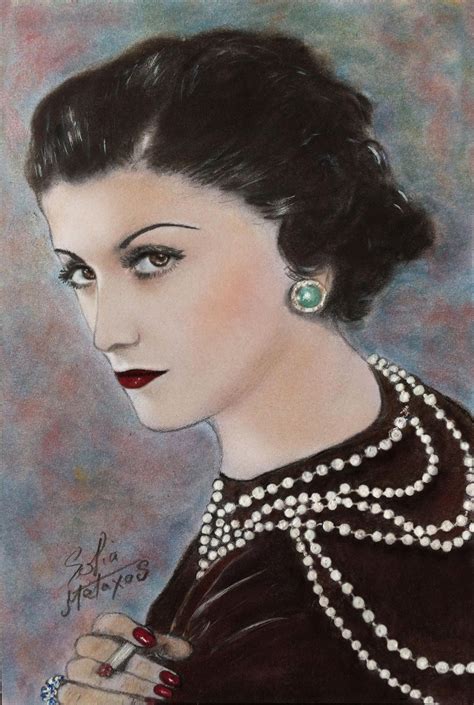 coco chanel drawing.